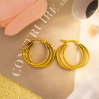 Triple Layer Hoop Earrings