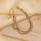Double Layer Iced Bracelet