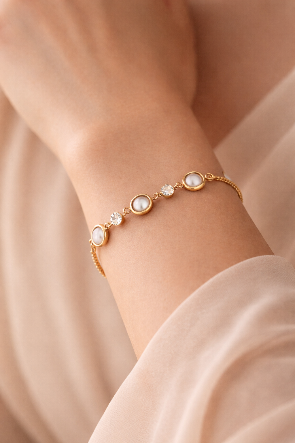 Pearl Diamond Bracelet