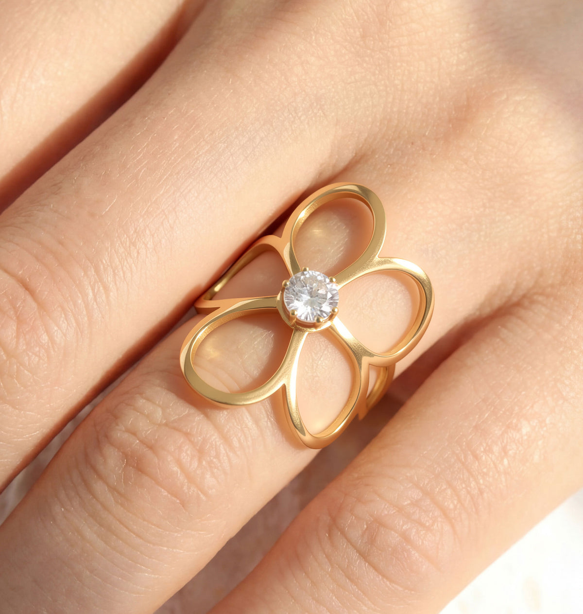 Flower Diamond Ring