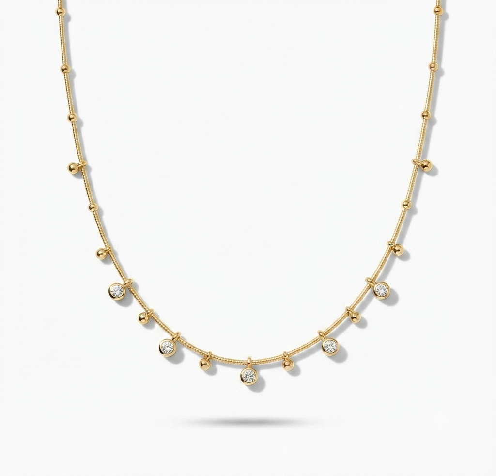 Waterdrop Snake Chain Necklace