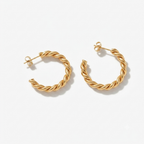 Open Twisted Hoop Earrings