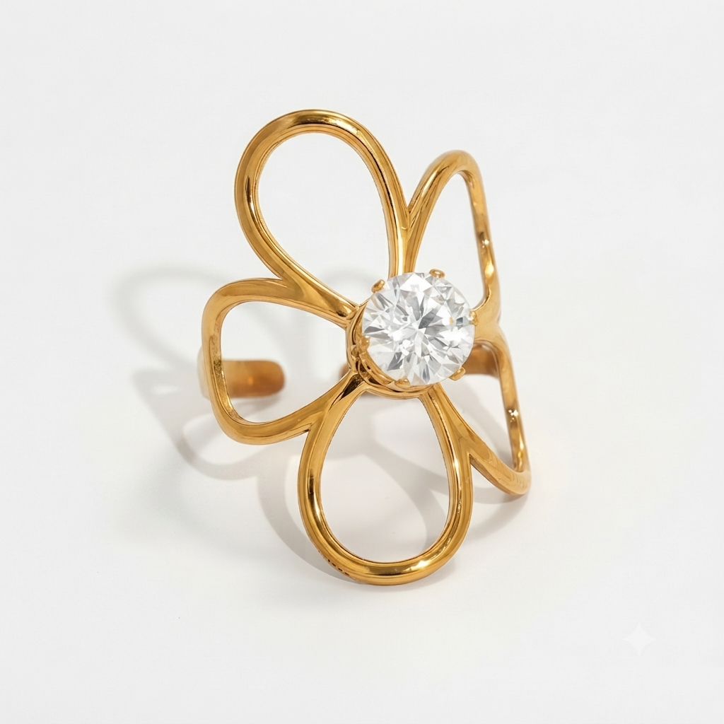 Flower Diamond Ring