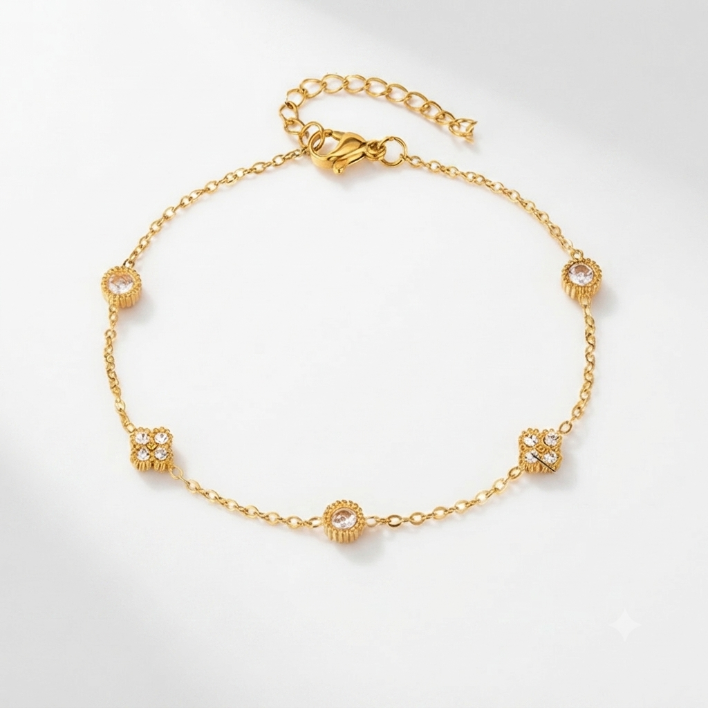 Mini Diamond Anklet