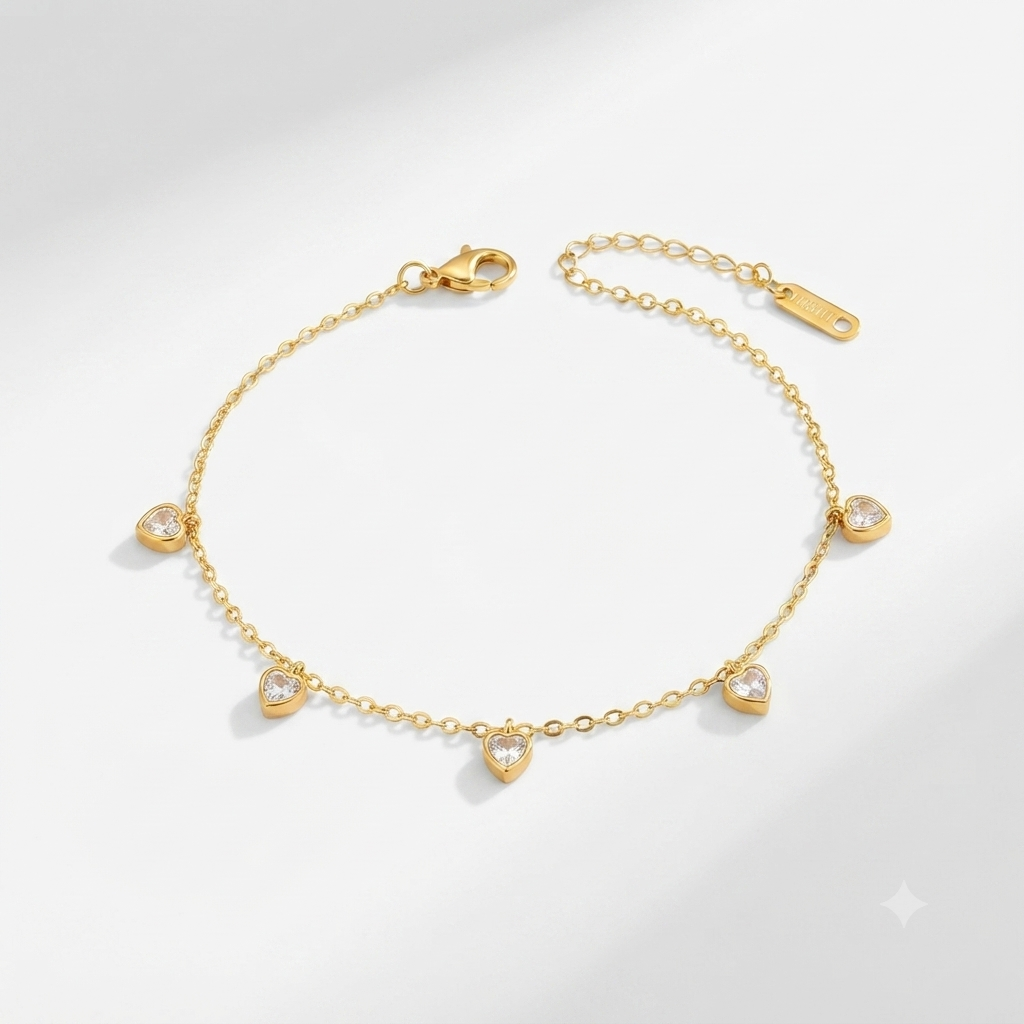 Queen of Hearts Anklet