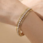 Double Layer Snake Tennis Bracelet