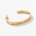 Star Diamond Bangle – 18K Gold Plated Stainless Steel, AAA Cubic Zirconia, Anti-Tarnish | Ethereal Gems