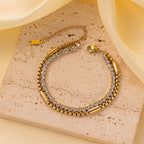 Double Layer Iced Bracelet
