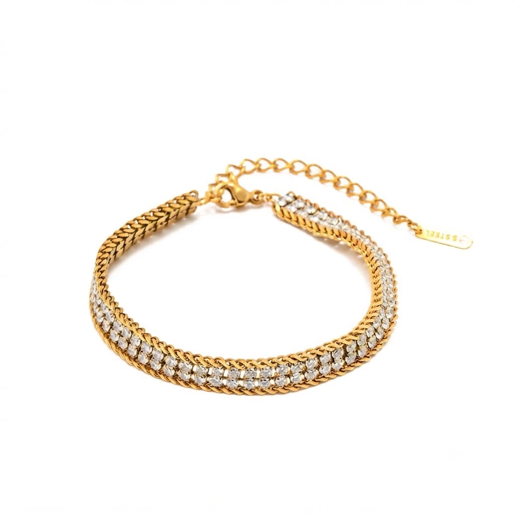 Double Layer Tennis Bracelet