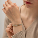Double Layer Tennis Bracelet
