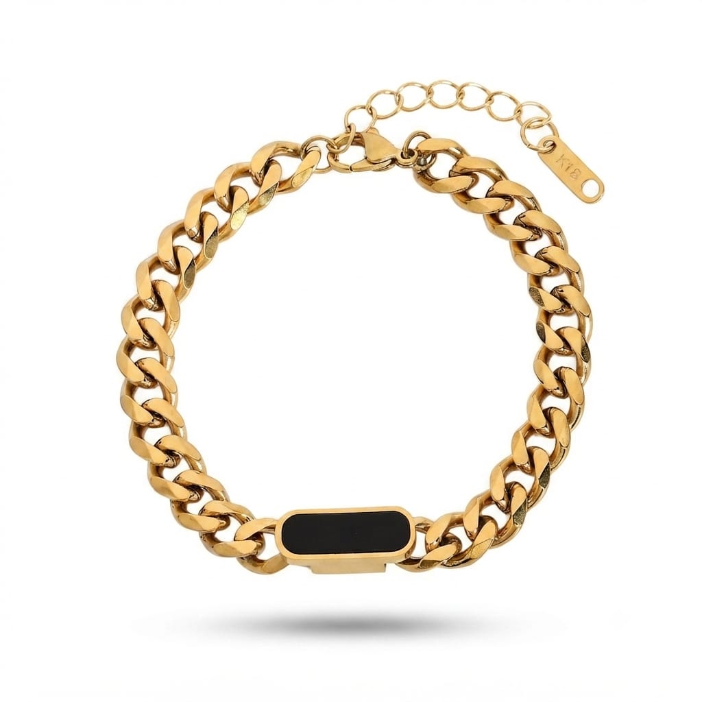 Black Charm Bracelet