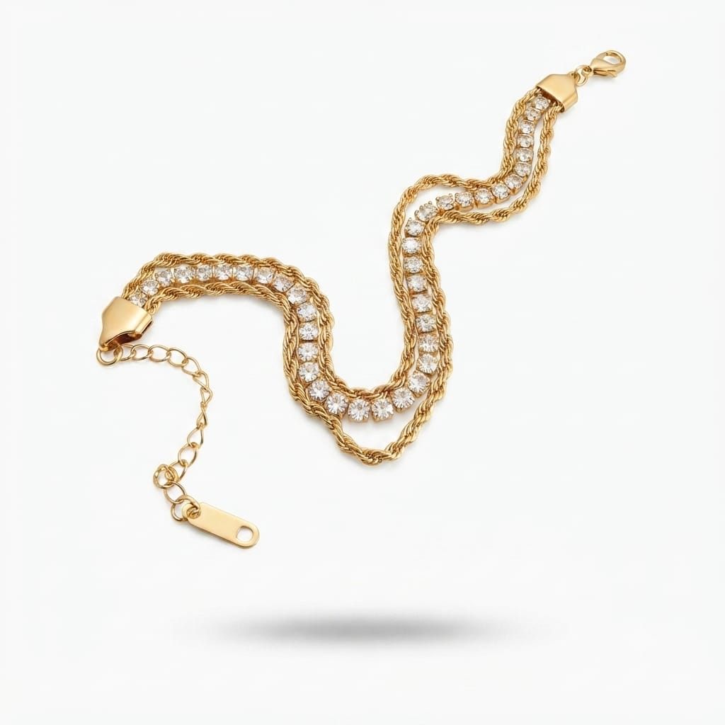 Triple Layer Rope Tennis Bracelet