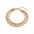 Double Layer Snake Tennis Bracelet
