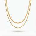 Double Layer Rope Snake Chain Necklace