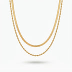 Double Layer Rope Snake Chain Necklace