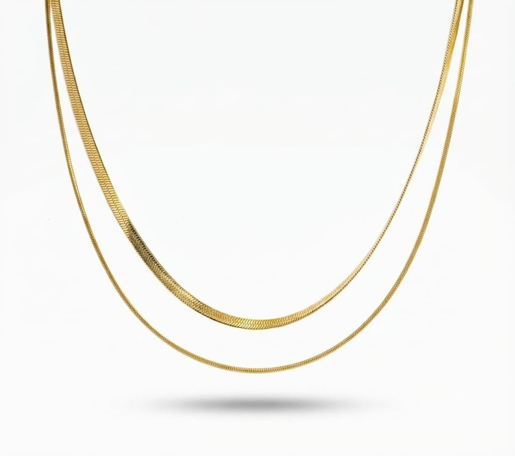 Double Layer Snake Chain Necklace