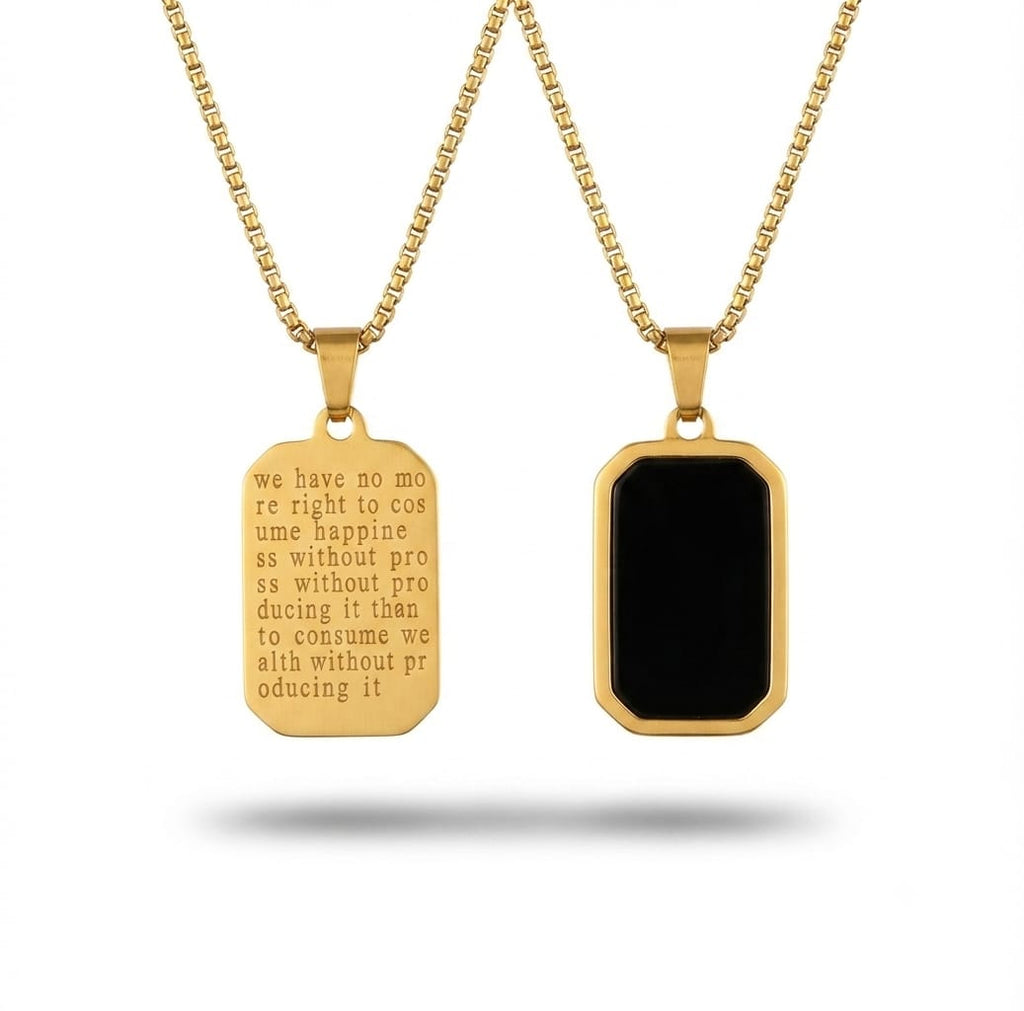 Black Charm Necklace