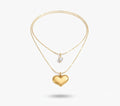 Double Layer Heart Necklace