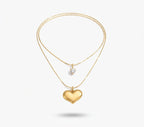 Double Layer Heart Necklace