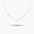 Waterdrop Mini Necklace (Triangular Stones)