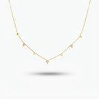 Waterdrop Mini Necklace (Triangular Stones)