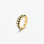 Black & White Charm Ring