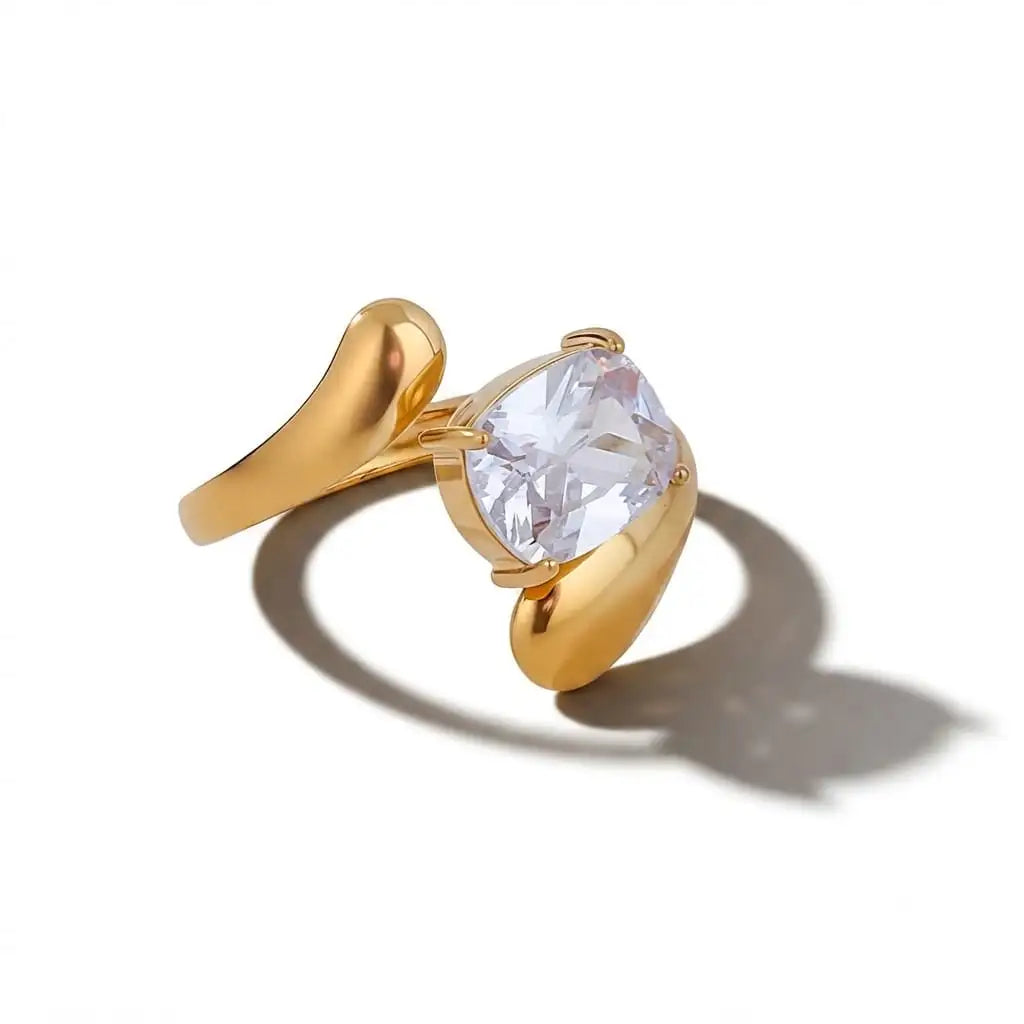 Square Cut Diamond Ring