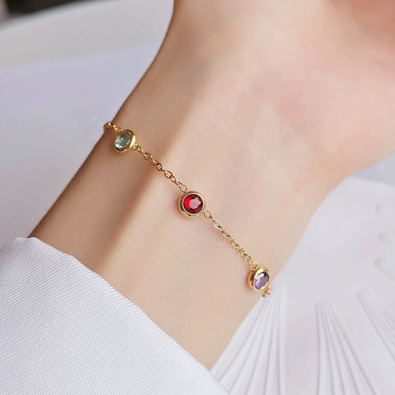 Rainbow Charm Bracelet