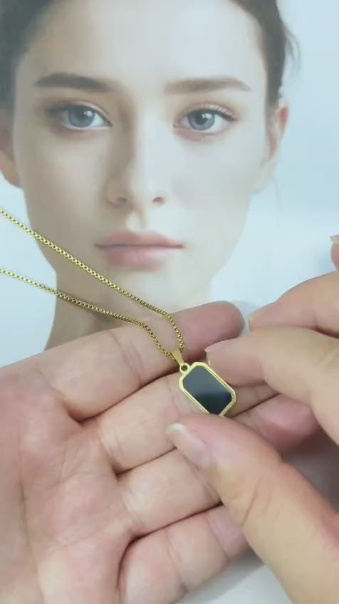 Black Charm Necklace